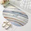 Elliptical entrance door floor mat, high-quality leather, washable and washable, waterproof floor mat for the bathroom at the entrance Application Scenario